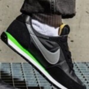 Nike Vibrant Green and black and white Sneakers